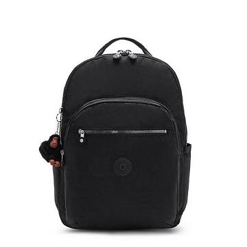 Kipling Seoul Extra Large 17" Backpack Laptop Bags True Black Tonal | AU 1642ZU